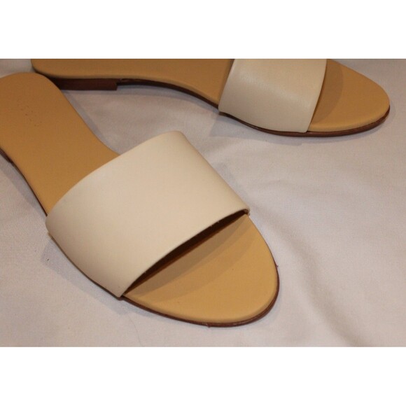 Nisolo ISLA Slide Sandals Flat Leather Women's BONE 10 NWOB $138 - Picture 4 of 5